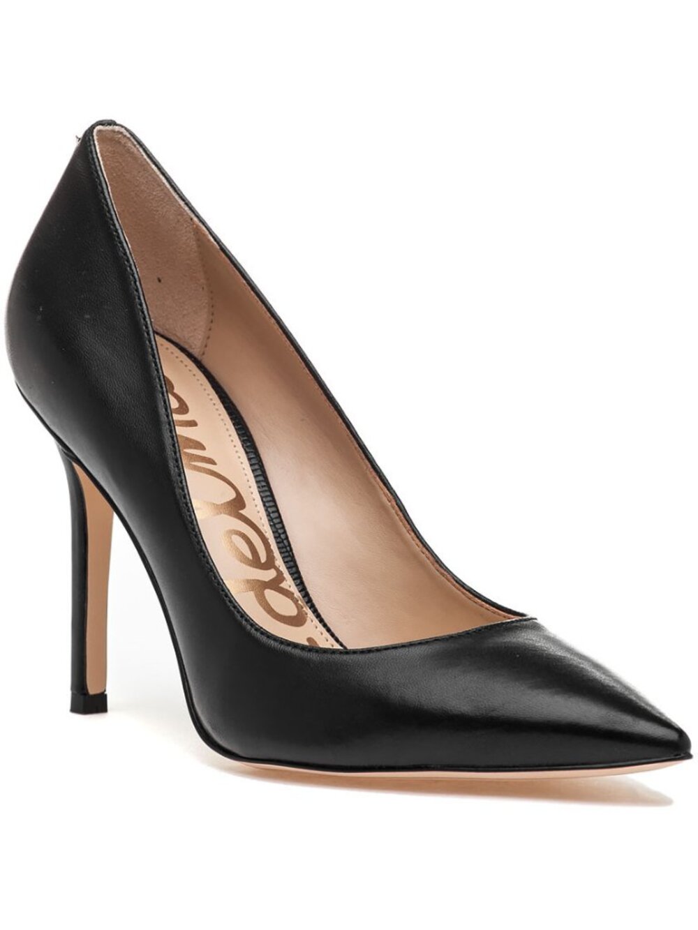 Sam Edelman Black Pointed-Toe Stiletto Pumps Size 6.5